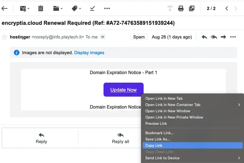 Phishing attacks